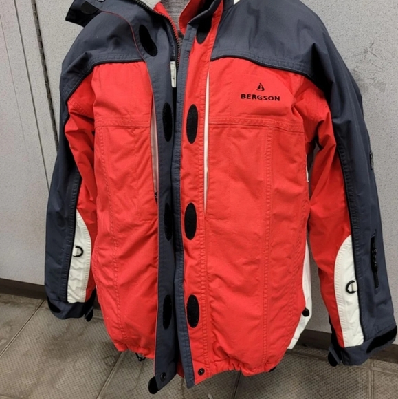 Mens Bergson Ski Jacket Hoodie 5000 Size Large - Picture 5 of 5